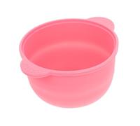 SAFIGLE Ciotola in Silicone Resistente Al Calore Per Fusione Cera, Contenitore Per Ceretta Manico Antiscottatura, Accessorio Per Depilazione Domestica e Professionale, Colore Rosa