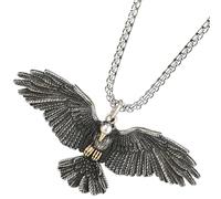 SAFIGLE Collana Ciondolo Aquila in Acciaio Al Titanio Per Ragazzi e Uomini Accessorio Resistente Superficie Liscia Per Club e Scatti Fotografici