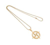 SAFIGLE Collana Ciondolo Croce di Santa Brigida Amuleto Cattolico da Donna e Uomo Gioielli Religiosi Preghiera Catena Leggera per Uso Quotidiano e Regalo per Giorno di San Patrizio