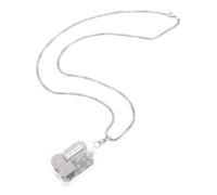 SAFIGLE Collana Ciondolo Mini in Acrilico e Metallo Argento, Facile da Indossare e Delicata sulla Pelle, la Stagione delle Vacanze
