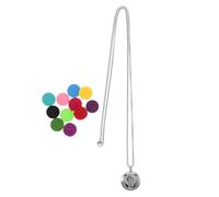 SAFIGLE Collana con diffusore di oli essenziali: pendente in metallo con nota musicale cava, pendente per aromaterapia, accessorio per uomo e donna.