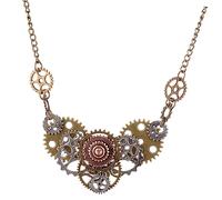 SAFIGLE Collana Steampunk Pendente Gear Vintage Per Collana Ciondolo Retro Accessorio