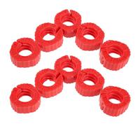 SAFIGLE Collari per Bilanciere 10 Pezzi Rosso in Pp Bloccaggio Sicuro Antiscivolo per Manubri e Barre Pesi Accessori per Allenamento Casa e Palestra