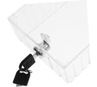 SAFIGLE Copertura Protettiva Termostato Trasparente con Serratura Chiave Custodia di Sicurezza per Termostato da Parete con Ventilazione Compatibile con Termostati Smart per Casa e