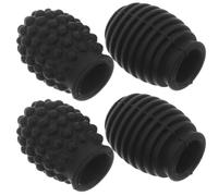 SAFIGLE Copri-Punte in Silicone Smorzanti per Bacchette da Batteria 4 Pezzi Set 2 Puntali a Grana e 2 a Spirale Accessori per Pratica Silenziosa e Riduzione Rumore a Casa o in Studio