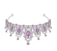 SAFIGLE Coroncina Nuziale Vintage Barocca Con Strass Accessori Eleganti Per Matrimoni Feste Di Compleanno e Cerimonie e Design Raffinato Per Spose e Principesse