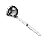 SAFIGLE Cucchiaio per Separare Olio in Acciaio Inossidabile con Manico per Zuppe e Hotpot Setaccio per Grassi e Scarti in Cucina Resistente e Pratico per Drenaggio Rapido