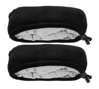 SAFIGLE Cuscinetti Ascellari Traspiranti in Cotone 1 Paio, Copristampelle Imbottiti Spugna Morbida e Fascia Regolabile, Supporto Compatto per Stampelle Riutilizzabili per Uso Quotidiano