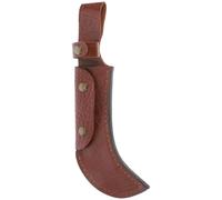 SAFIGLE Custodia in PU Pelle per Coltello da Frutta Curvo Protezione Multifunzione per Affetta Melone e Anguria Accessorio Sicuro con Fodero Resistente per Cucina e Campeggio