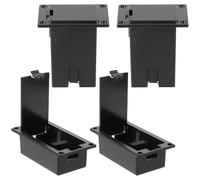 SAFIGLE Custodia per Batteria da 9V in Plastica per Chitarra e Basso Set da 4 Pezzi Contenitore Semplice e Leggero per Pickup Musicali