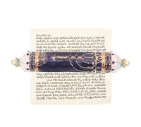 SAFIGLE Custodia per Mezuzah in Metallo con Pergamena Kosher Inclusa, Resistente e Facile da Montare, per Ingresso e Decorazione Murale Natalizia