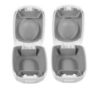 SAFIGLE Custodia rigida per apparecchi acustici da 2 pezzi - Custodia da viaggio per apparecchi acustici, formato tascabile e interno imbottito per un facile trasporto - Impermeabile e antispruzzo