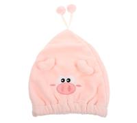 SAFIGLE Cute Cartoon Hair Drying Towel Cap Fleece For Women And Absorbent Quick Hat For Wet Hair With Intricate Embroidery Design