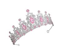 SAFIGLE Di Cristallo Per Spose Accessorio Per Per Feste Di Compleanno Tiara Principessa Cerchietti Gioielli Per Per Donne e Bambine Colore Rosa