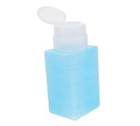 SAFIGLE Dispenser Pompa Pressione Per Solvente Unghie Blu Quadrato Bottiglia Vuota Antigoccia Con Erogatore Facilissimo Da Usare Per Nail Art e Struccante Riutilizzabile Per Viaggio