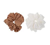 SAFIGLE Elastici per Chioma Oversize Satinato 2 Pezzi, Accessori per Chioma Donna e Ragazza, Stile Francese Elegante per Feste e Balli, Riduce la Rottura
