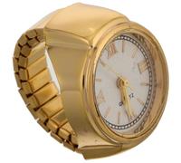 SAFIGLE Elegante tavolo delle dita arredamento orologio da dito orologio da tasca digitale anelli per orologi da dito da donna l'anello di barretta guarda le donne quarzo D'oro
