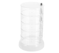 SAFIGLE Espositore Rotante Multistrato per Scrivania Contenitore Girevole per Tavolo Organizer da Tavolo Trasparente Vetrina Rotante per Oggetti Contenitore Multistrato Acrilico