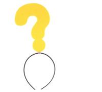 SAFIGLE Fascia per Chioma a Forma di Punto Interrogativo 2 Pezzi Cerchietto Divertente per Feste e Cosplay Accessorio Creativo per Adulti e Copricapo Colorato per Eventi e Fotografie