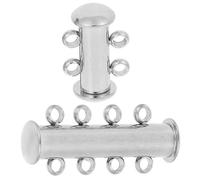 SAFIGLE Fermagli e Chiusure per Collane Multiple in Metallo, Accessori per Kit Creare Gioielli e Bracciali Donna, Connettori a Strati per Gioielli