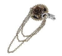 SAFIGLE Fermaglio Vintage Steampunk Metallo con e Accessorio Punk Unisex per Feste Tema Clip e Spilla Versatile per Donne e Ragazze