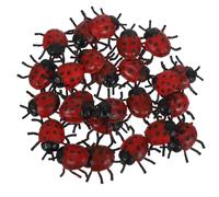 SAFIGLE Figurine di Coccinelle Finte, 25 Pezzi in PVC, Giocattoli a Forma di Coccinella Finta, Giocattolo Spaventoso E Ingannevole per Scherzi, Rosso, 1,57 X 1,37 X 0,39 Pollici