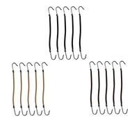 SAFIGLE Ganci per Coda di Cavallo Elastici da Donna 15 Pezzi Set Multicolore Nero Marrone Beige Gancio Metallico per Styling Chioma senza Strappi Uso Quotidiano