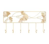 SAFIGLE Gancio da Parete in Ferro Multihook 6 Ganci a Forma di Foglia di Ginkgo Appendiabiti Compatto e Resistente per Cappelli e Vestiti per Ingresso e Bagno Installazione Semplice e