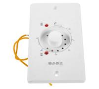 SAFIGLE Interruttore Termostato Riscaldamento Regolabile Controllo Reostato per Ventilatore Stufa Elettrico, Compatto in Plastica Bianco per Uso Domestico