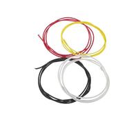 SAFIGLE Kit Cavi per Chitarra Elettrica 4 Pezzi Filo Pickup in Rame Schermato Cavi Patch Colorati in Silicone Flessibile per Strumenti Musicali Collegamento Amplificatore e Pedaliera