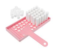 SAFIGLE Kit Contenitore Per Balsamo Per Labbra Da 1 Set - Tubo Rotondo Ricaricabile Vuoto Con Vassoio Di Riempimento E Spatola Per La Produzione Fai Da Te Di Rossetti Fatti In Casa Da 5 G