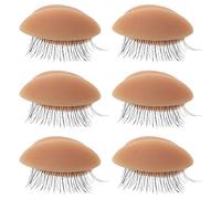 SAFIGLE Kit per Esercitarsi Nell'estensione Ciglia 3 Paia di Modelli Palpebre Realistici in Silicone Lavabili per Pratica Make-up e Laminazione