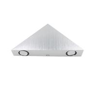 SAFIGLE Lampada da Parete LED in Alluminio Triangolare Luce Calda per Camera da Letto e Bagno Applique Contemporanea per Corridoio Lampada Decorativa da Muro con Atmosfera Accogliente