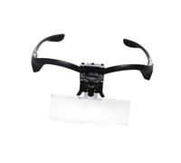 SAFIGLE Lente d Ingrandimento da Testa con Luce LED Amplificatore Frontale con Lenti Rimovibili per Estensione Ciglia e Cura Bellezza Fascia Elastico Comfort per Uso Professionale e