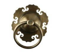 SAFIGLE Maniglia Porta Interna in Rame Antico Stile Cinese Retro Anello per Porta Esterno e Interno Maniglia Robusta e Decorativa per Mobili Armadi e Cancelli