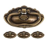 SAFIGLE Maniglie Elegante e Resistente Cassetti 78x43mm per 4 Pezzi in Lega di Zinco Design Vintage Ergonomico per Scatole e Casse da Pittura