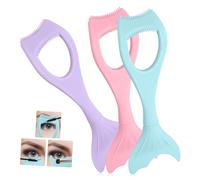 SAFIGLE Mascara Guard 3 Pezzi Set Protettivo per Mascara Applicatore per Ciglia Colore Viola Rosa Verde Strumento Cosmetico Multifunzione per Trucco Quotidiano e Professionale