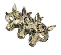 SAFIGLE Maschera da Cavallo in Plastica Leggera a Forma di Animale da Fattoria Set da 3 Pezzi per Feste di Carnevale Halloween e Cosplay Maschere Realistiche per Adulti e