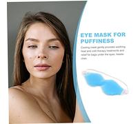 SAFIGLE Maschera Occhi Refrigerante e Riscaldante in Pack Ghiaccio per Occhi Occhiaie Elastico Riutilizzabile e Blu Scuro
