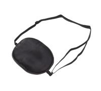 SAFIGLE Maschera Occhio Singolo Regolabile in Seta Nera Per Ambliopia e Strabismo Elastico Comfort Anti-luce Copertura Singola Leggera Per Allenamento Occhio Debole Adulti