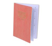 SAFIGLE Mini Agenda in PU Rosa Righe Notebook Giornaliero Compatto per Appunti Pianificazione Accademica e Scrittura Quotidiana Taccuino Portatile Resistente e Leggero