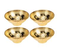 SAFIGLE Mini Ciotola D’oro Ergonomica Resistente, Set da 4 Pezzi per Feste di Compleanno, Ornamento Regalo Zhuazhou per Ragazzo Ragazza e Decorazione Celebrativa