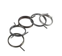 SAFIGLE Molla di Torsione Accessorio per Chiavistello e Blocco Albero per Serratura Porta 5 Pezzi Ferro Argento, Installazione Fai da Te, Riparazione Serratura Camera e Ufficio