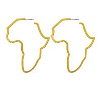 SAFIGLE Orecchini Donna Africa Mappa in Lega Oro Eleganti e Resistenti Orecchini Statement Fashion per Cerimonie
