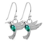 SAFIGLE Orecchini Pendenti a Forma di Colibrì Zircone Verde Gioielli Eleganti per Donna e Ragazza Regalo Raffinato per Uso Quotidiano e Feste