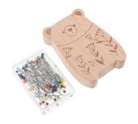 SAFIGLE Organizer Magnetico per Aghi da Cucito a Forma di Gatto, Porta Spilli Magnetico con 100 Spilli Testa Plastica, Supporto Compatto per Quilting e Artigianato