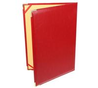 SAFIGLE Organizer per Documenti e Penne in Carta e Ferro, Rosso, per Archiviazione di Presentazioni e Contratti, Uso Ufficio e Famiglia