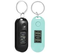 SAFIGLE Orologio Digitale Compatto e Silenzioso Portachiavi 2 Pezzi per Studenti in Plastica, Design Creativo per Scuola e Durante L'esame