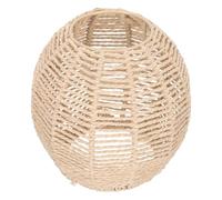 SAFIGLE Paralume in Carta Rotondo per Lampada a Sospensione Coprilampada in Rattan Intrecciato Decorazione per Lampade da Terra e Plafoniere Adatto per Soggiorno Sala da Pranzo e