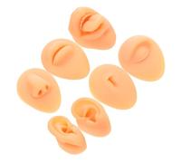 SAFIGLE Parti del Corpo in Silicone per Pratica del Piercing Modelli di Viso Realistici per Addestramento e Esposizione Strumento per Piercing Umano Morbido per Orecchie Naso Bocca e Lingu